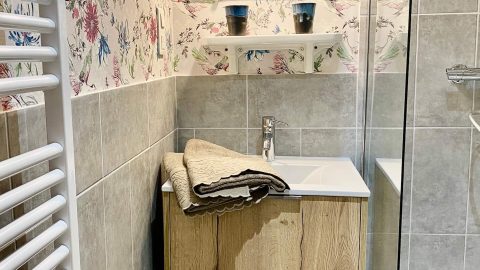 Gite Masevaux bleuet salle de bain